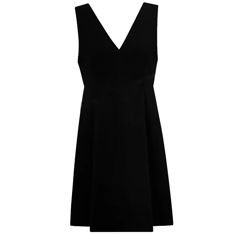 

2021 Spring New Korean Retro Hong Kong Style V-neck Strap French Style Black Suspender Dress Bottoming Skirt