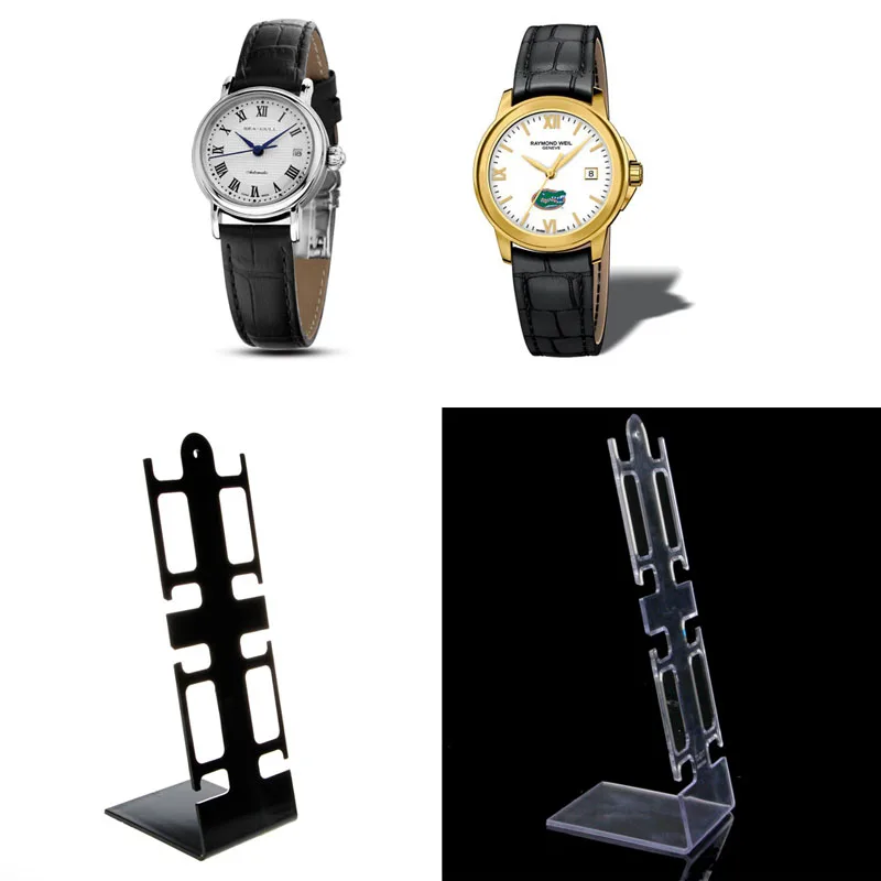 Бесплатная доставка 3 шт. Портативный 4 слота пластиковые часы браслет Витрина