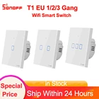 Переключатель Sonoff TX T1 EU 1 2 3 Gang Wifi433RF
