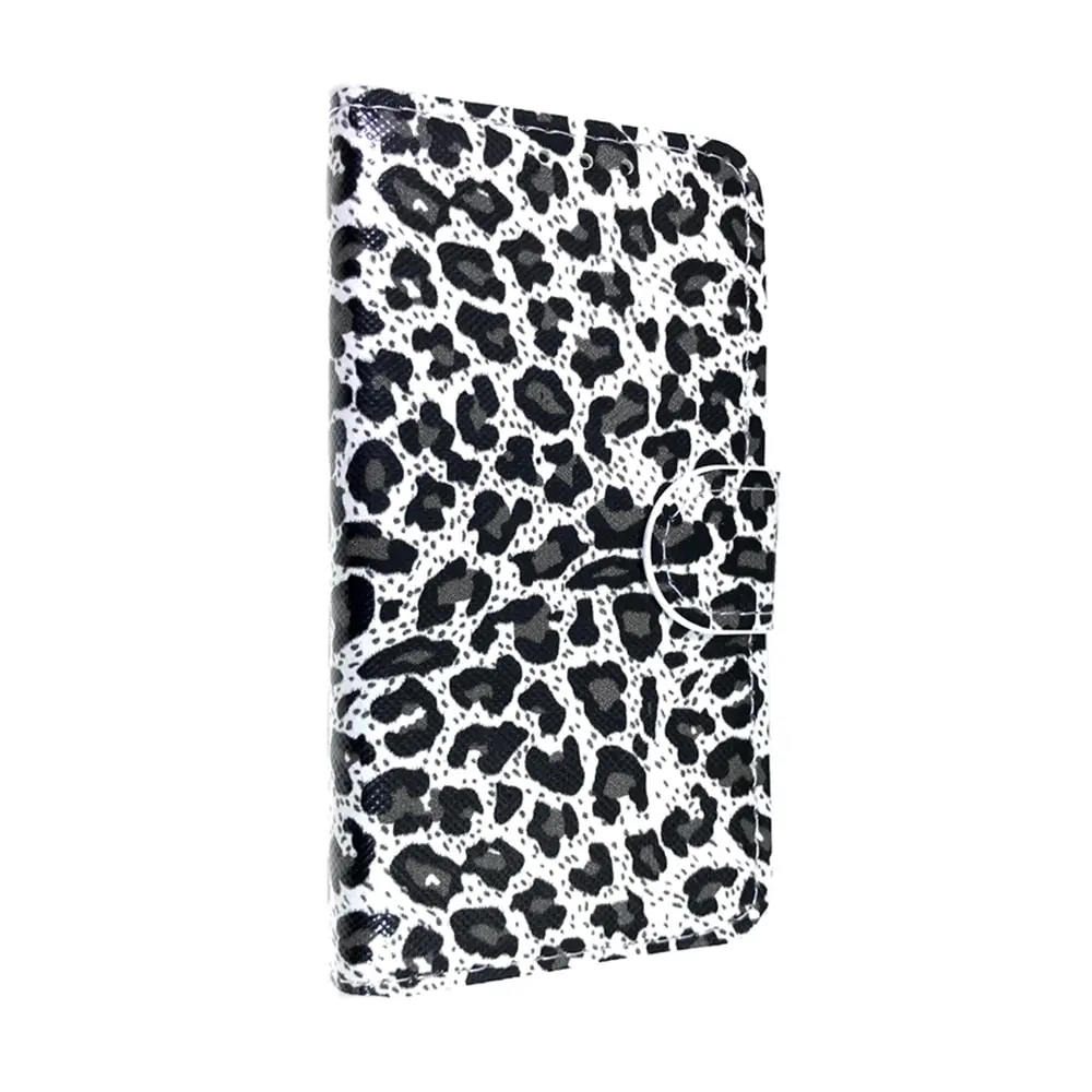 Чехол для Samsung Galaxy Ace 3 GT-S7270 Чехол-книжка с отделом карт и подставкой леопардовая