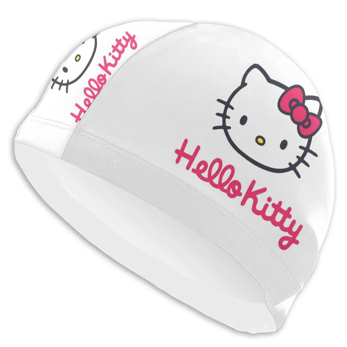 

Swimming Accessories Kitty Adults Men/Women High Elastic Waterproof PU Fabric Protect Ears Long Hair Swimming Cap