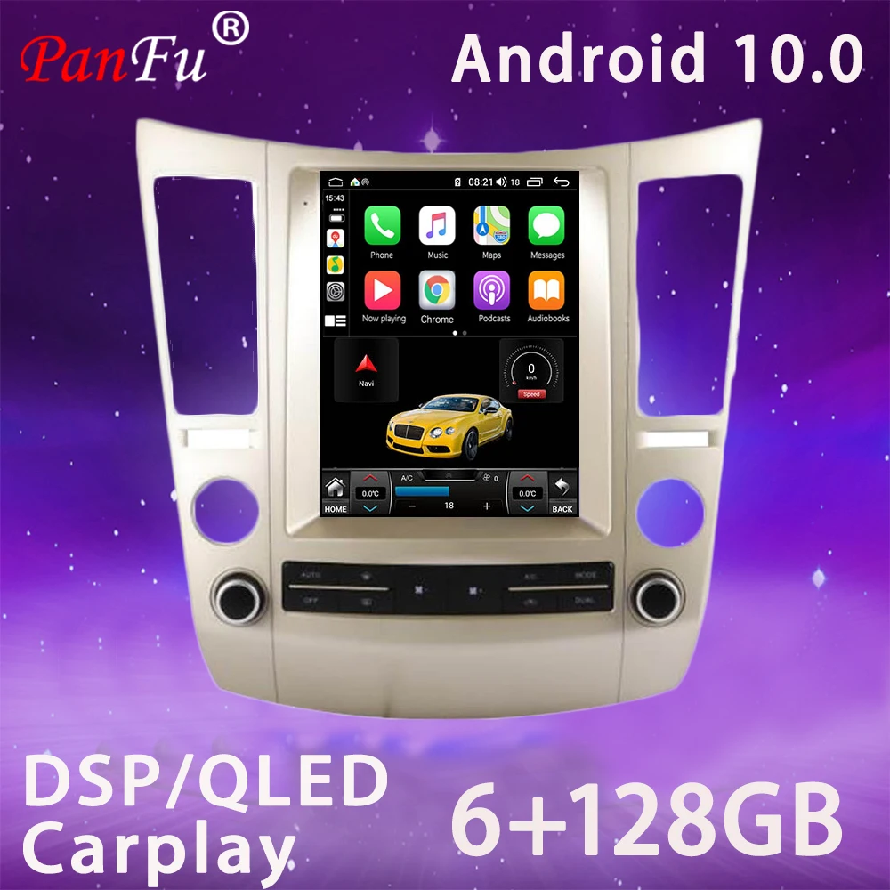 Android10.0 6 + 128G GPS навигатор автомобильный радиоплеер для Hyundai Veracrus головное