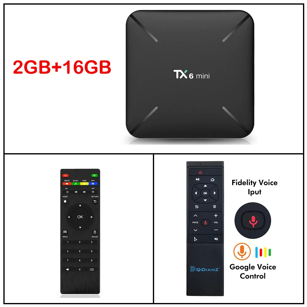 TX6MINI-2-16-MT12 DQiDianZ TX6mini Android 9,0 Смарт ТВ приставка Allwinner H6 четырехъядерный ALICE UX HDR 4K двойной Wifi Google плеер TX6 мини приставка - Цвет: TX6MINI-2-16-MT12