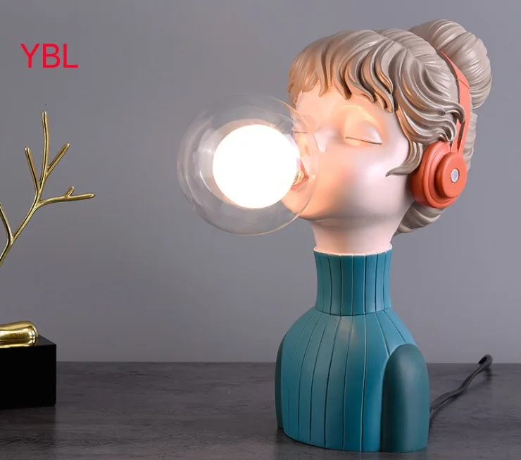 

Креативная настольная лампа в скандинавском стиле, декоративные настольные лампы для гостиной, спальни, комнаты принцессы, прикроватный но...