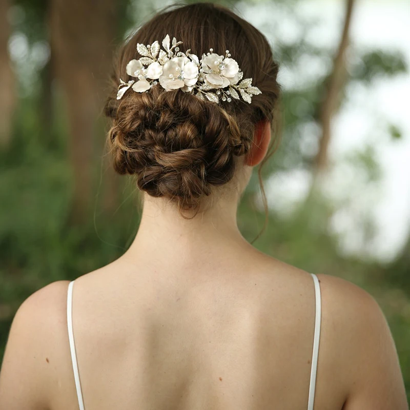 Светильник Золото Цвет цветочный гребень для волос свадебные аксессуары