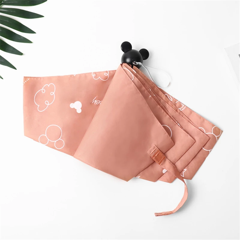 Disney мультфильм милый тройной складной зонт детский ветрозащитный дизайн ребенок