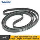 Ремень ГРМ POWGE 900930950960976 2GT с 69 мм, резиновый синхронный ремень GT2, точность позиционирования небольших ресниц
