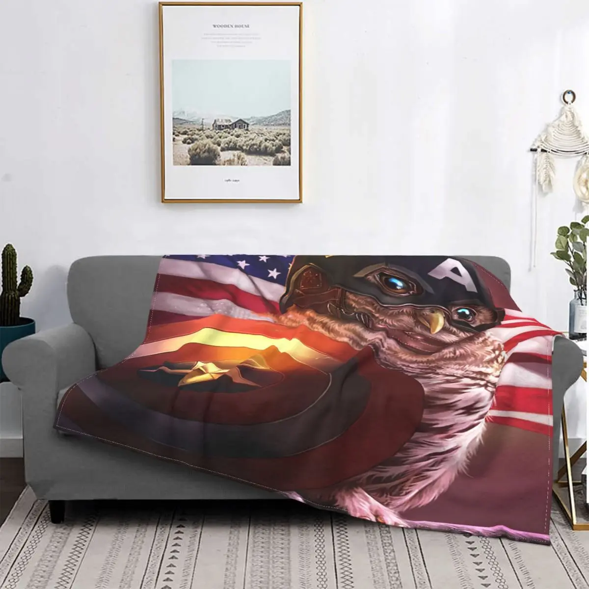 

Одеяла Совы Owlvengers, коралловый флис, милые животные, американский флаг, многофункциональные мягкие одеяла для кровати, детали