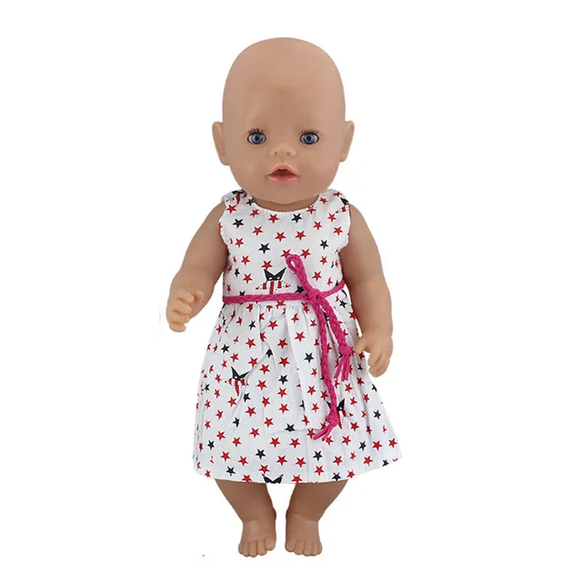 Новое платье Одежда для 43 см Zapf кукла 17 дюймов куклы Reborn Младенцы Одежда