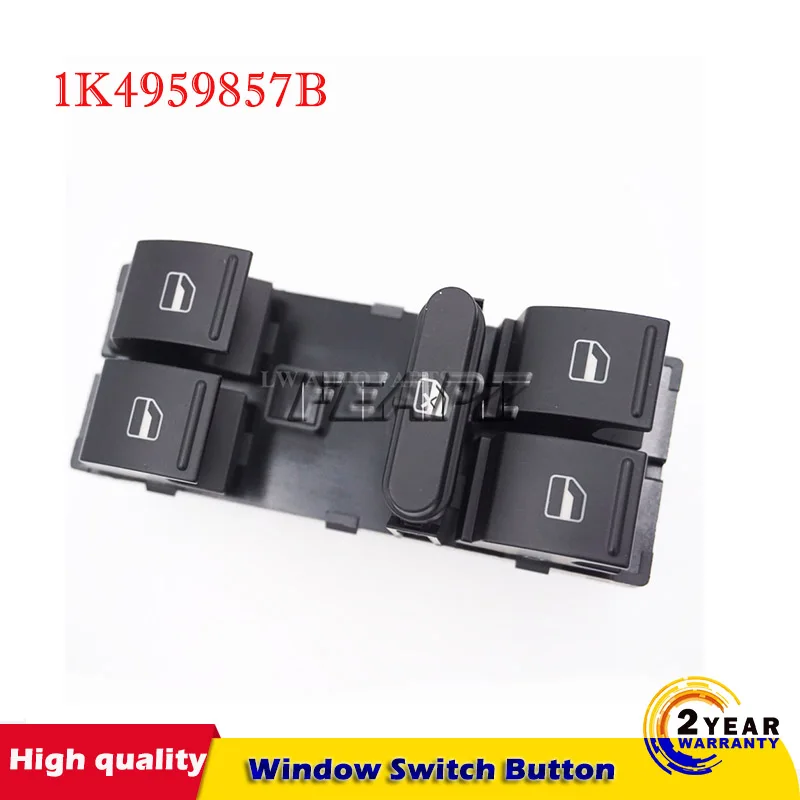 

Electric Power Master Window Switch Button For SEAT VW Tiguan Jetta Golf MK5 MK6 GTI Rabbit Passat B6 B7 3C Tiguan 1K4959857B