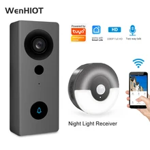 WENHIOT New WIFI Doorbell Smart Home Door Bell Waterproof Camera Security Video Intercom 1080P HD IR