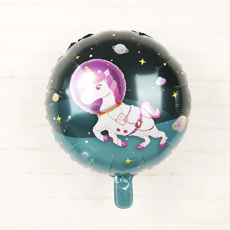 5 шт. воздушный шар в космосе медведь единорог для детского душа украшение