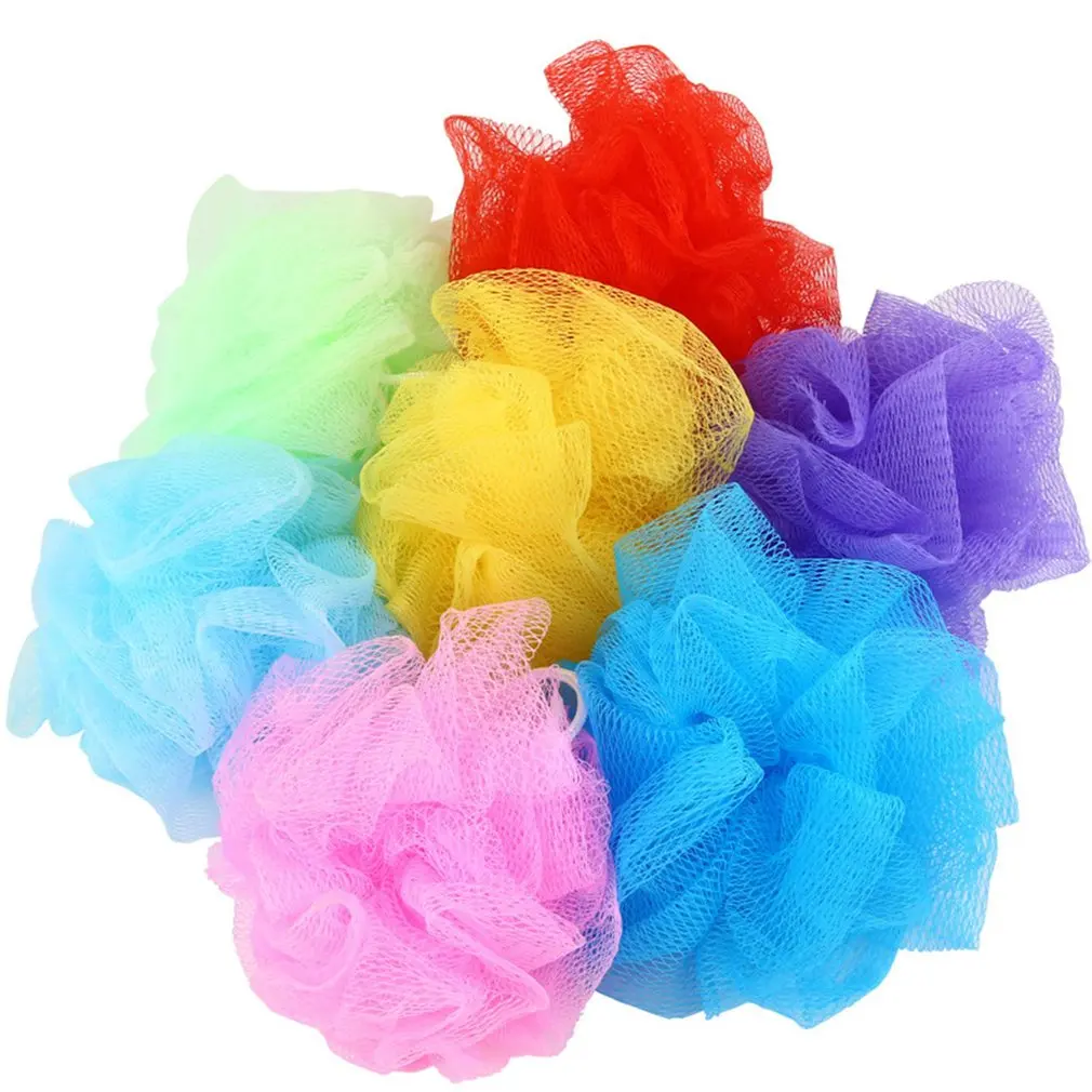 

The new spot Small Size Rich Bubbles Bath Ball Tubs Scrubber Shower Body Cleaning Mesh Shower Wash Sponge Bath Accessories