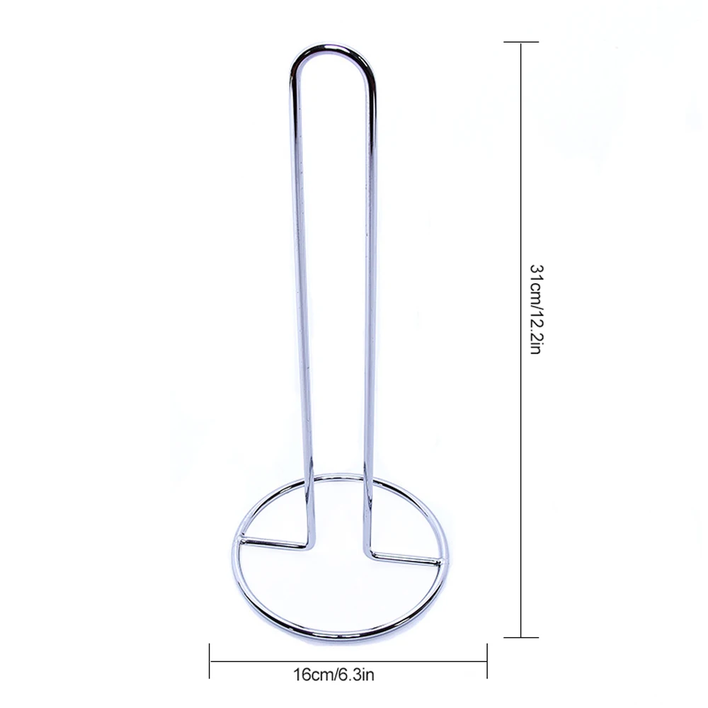 European Luxury Stainless Steel Vertical Paper Towel Holder Toilet Paper Holder Stand Bathroom Tissue Rack Kitchen Towel Hook