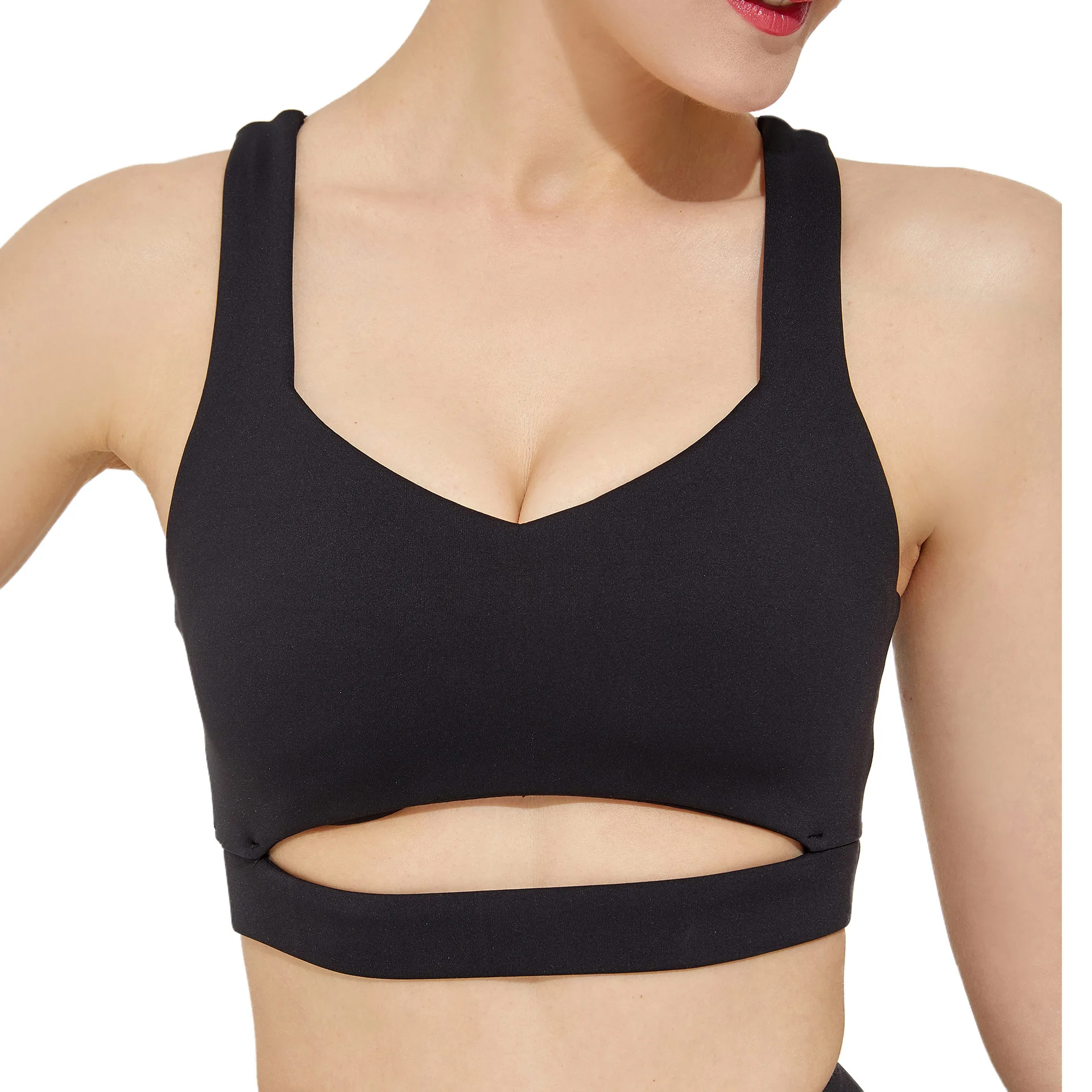 

Sports Underwear Fitness Yoga Quick-Drying Shock-resistant Vest Beauty Back Gathering Bra Europe and America Bra