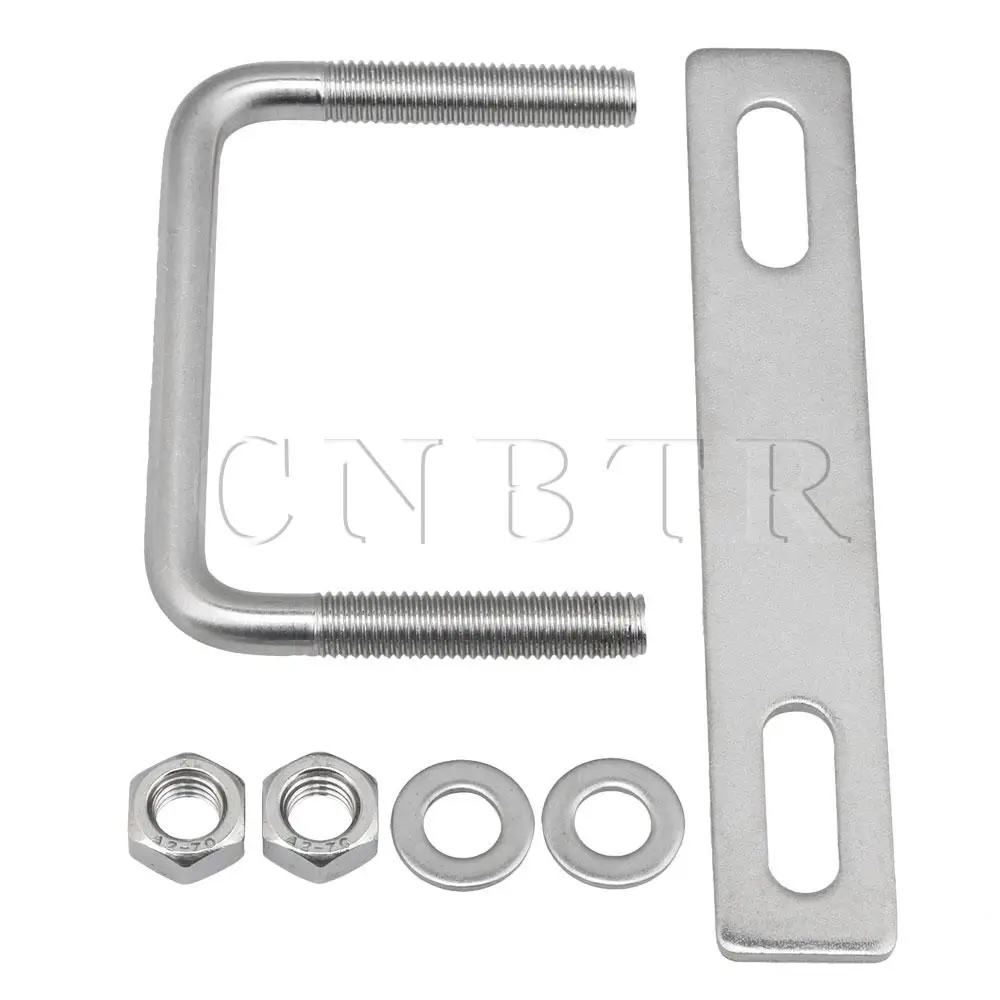 CNBTR Серебряный квадратный u образный Болт Набор из нержавеющей стали для