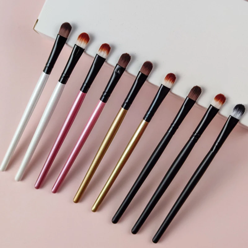 1 шт. многоцветная плоская наклонная кисть для бровей подводка глаз тени век