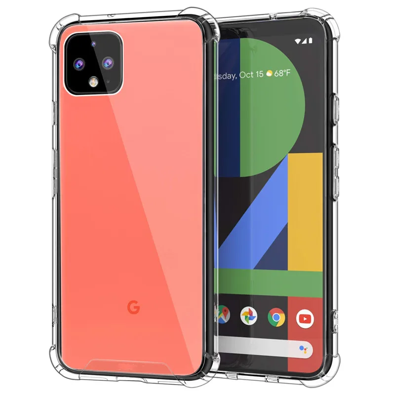 

Shockproof Air Cushion For Google Pixel 4A 5G Anti-Yellow TPU Case For Google Pixel 5 4A 4 3 3A 2 XL Case Transparent Back Cover