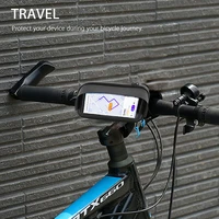 motorcycle bicycle handlebar fixed mount mobile phone gps holder pouch bag 1pc