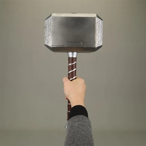 Thor Hammer Фильм Мстители Косплей Маска Таноса Капитан Америка щит Железный человек перчатки руки маска супергероя оружие вечерние реквизит - Цвет: Thor Hammer