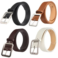 mens stylish waist strap business belt casual waistband pu leather pin buckle