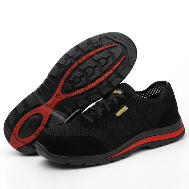 

Men's Steel Toe Work Safety Shoes Casual Breathable Outdoor Sneakers Puncture Proof Boots Comfortable Industrial Shoes for Men