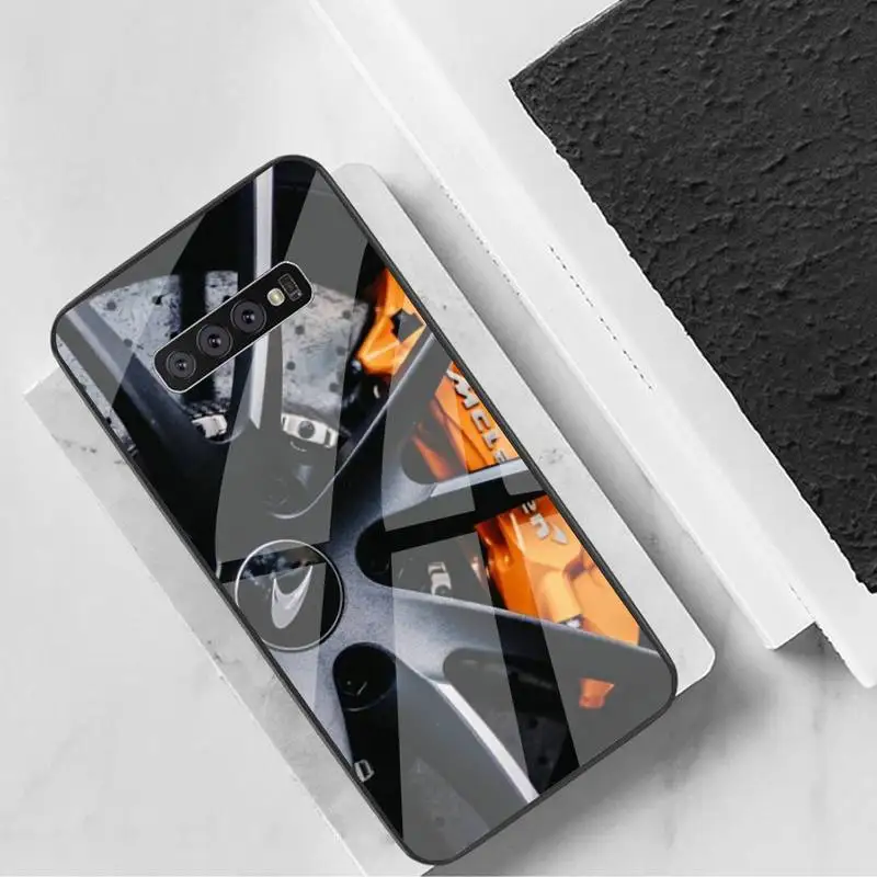 

Racing Mclaren Logo Phone Cases Tempered Glass For Samsung S6 7 8 9 10 20 Plus Ultra Note8 9 10 10pro
