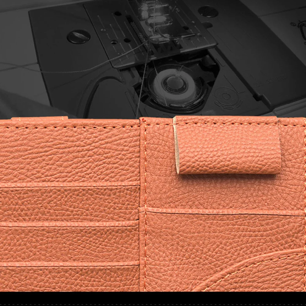 

Multifunctional Automotive Car Sun Protection Visor Glass Storage Clip Holder Bag (Black with Random Line Color)