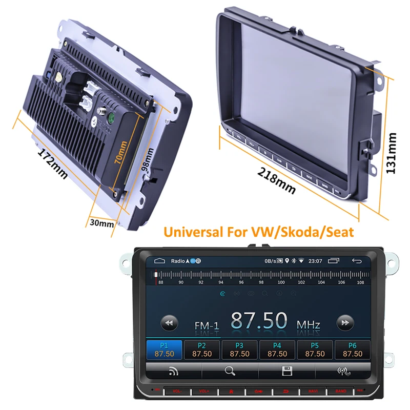 PHYEE 2Din радио Android 9 1 Авторадио GPS Navi CANBUS дюймов Автомобильный мультимедийный плеер