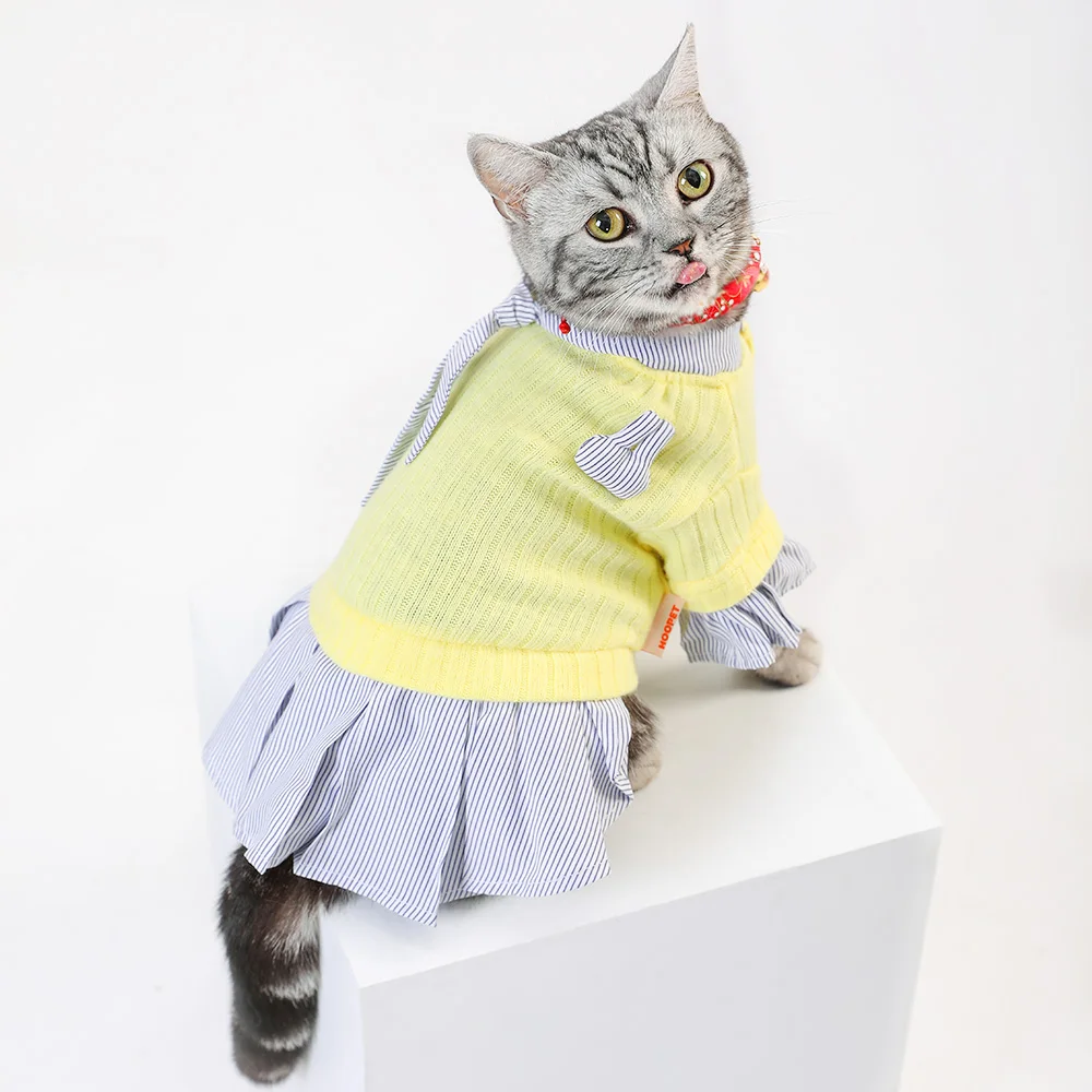 Юбки для собак HOOPET платье одежда щенков платья маленьких и средних юбка с кошкой