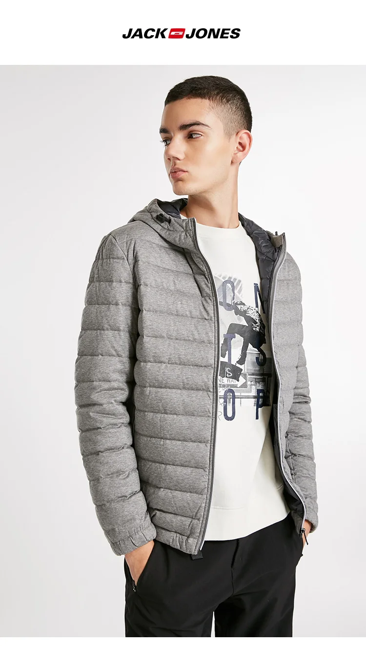 JackJones мужской короткий пуховик с капюшоном, парка, пальто, верхняя одежда, мужская одежда 218312501