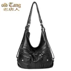 Кожаные многофункциональные сумки через плечо OLD TANG для женщин 2020, модная женская сумка-мессенджер большой вместимости, женская сумка высокого качества