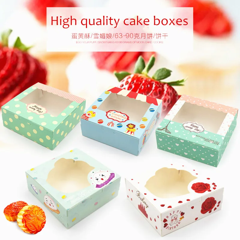 20 шт. высококачественные коробки для торта с принтом кексов маффинов муссов