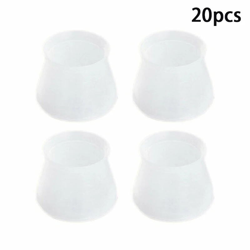 

Floor Protector For Chair Leg Floor Protection Anti-slip Table Legs 20pcs PVC Furniture Leg Protection Cover Table Feet Pad