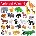 Игрушки-животные сделай сам, строительные блоки, аксессуары для животных, фигурки панды, тигр, совместимы с строительными блоками, игрушки для детей, игрушка, подарок