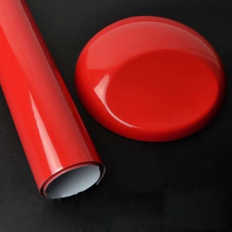 

Body Gloss Red sticker Decal Wrap 30*150CM Air Bubble Free Anti-fouling DIY