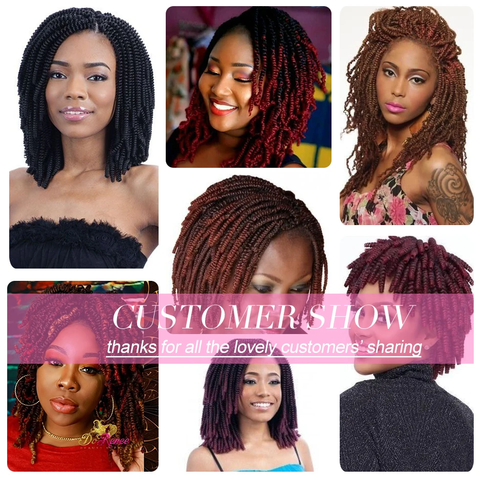 Весна Твист вязанные волосы пушистые твист крючком косички наращивание