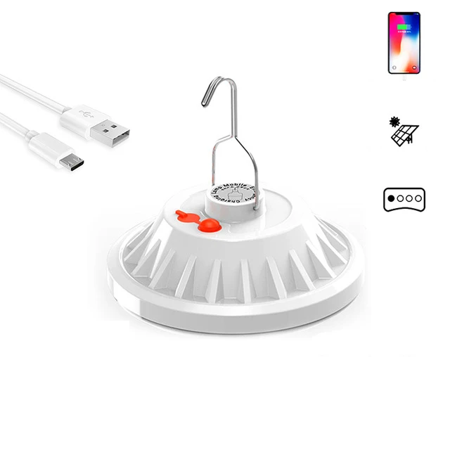 

300W Solar Rechargeable LED Portable Camping Light Remote Controllable Fishing Tent Night Light Emergency Work Lamp Outdoor