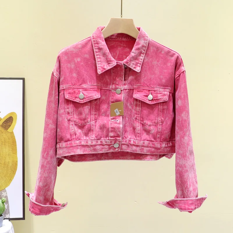 

Short Jacket Women 2020 Spring Summer New High Waiste Short Denim Jacket Female Students Jeans Jackets Coat Chaqueta Mujer
