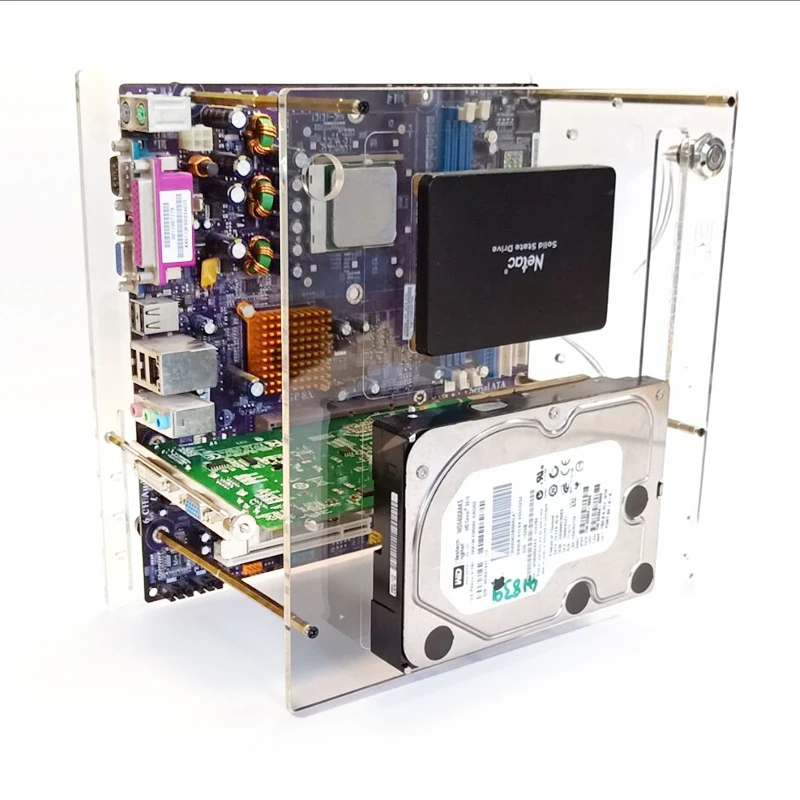 Универсальная материнская плата MATX ITX простой кронштейн многослойный прозрачный