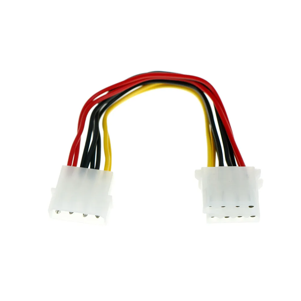 

2 шт. 4-контактный переходник Molex со штекера на 2 порта Molex IDE с гнездом питания Y-образный разветвитель Адаптерный кабель для ПК, охлаждающего в...