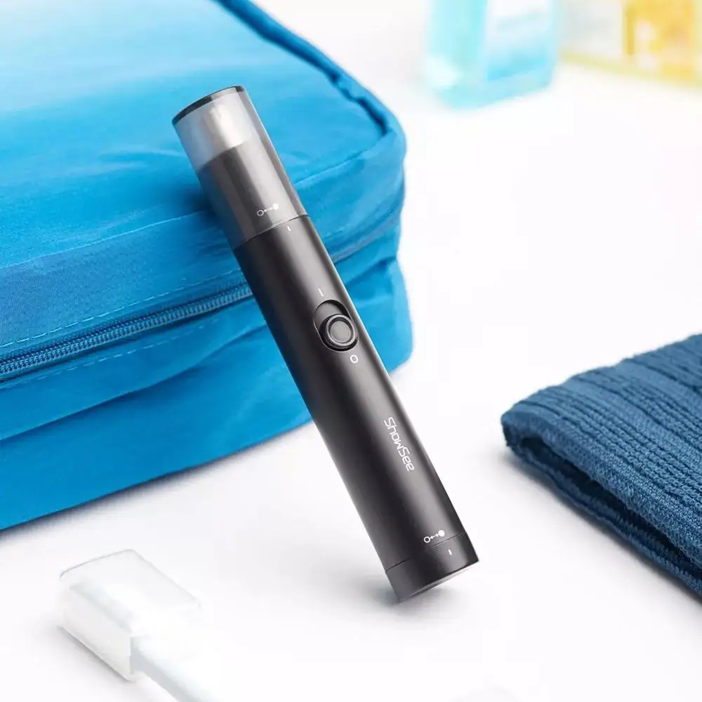 

Xiaomi ShowSee C1-BK Portable Electric Nose Hair Trimmer Removable Washable Double-edged 360 Rotating Cutter Head