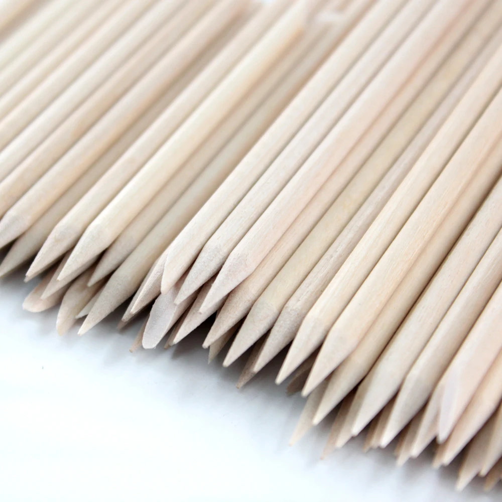 10/30/50 Pcs Orange Wood Sticks For Cuticle Pusher Nail Art Cuticle Remove Tool Double-end For Nails Manicure Pedicure Tools