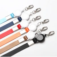 fashion neck strap lanyard for key id card phone strap retractable id card badge holder hanging rope gift for nurse students
