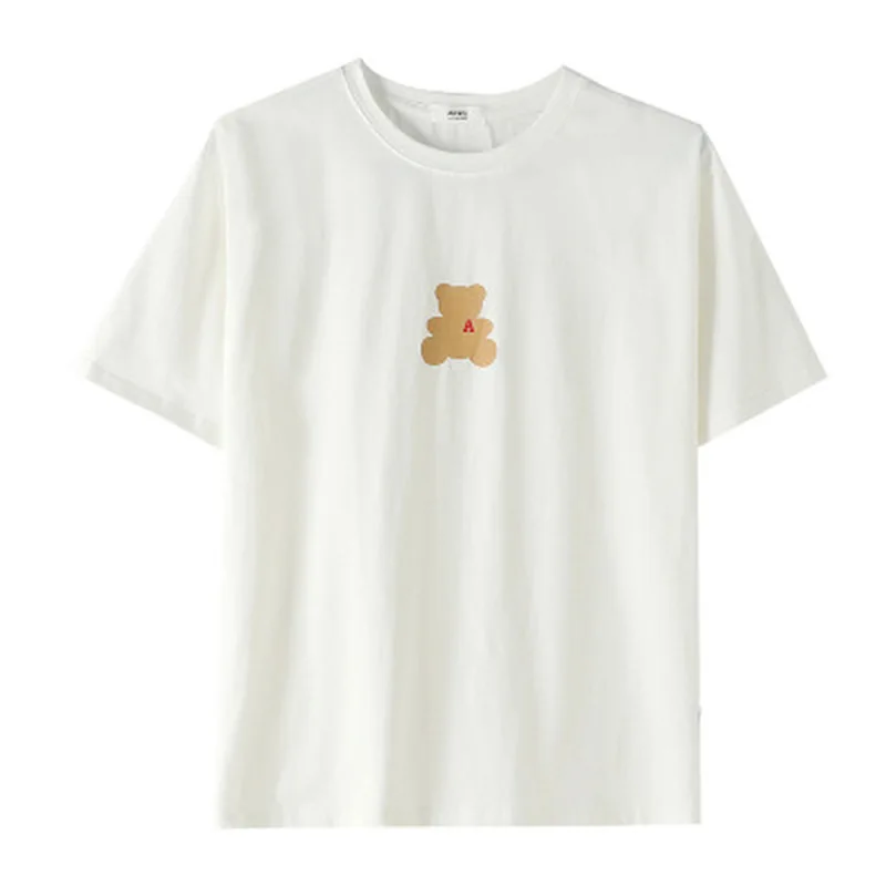 

Summer T Shirt Women Simple Solid Tees O-neck Cotton Basic Tshirt Short Sleeve Casual Tops for Women Camisetas Verano Mujer