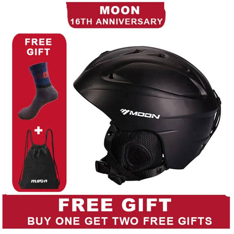 

snowboard Helmet MOON Ski Helmet With Viros 2019 In-molded Outdoor Sports Ski Skateboard Equipment For Adult skihelm a40