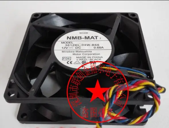 

BRAND NEW 3612KL-04W-B66 12V 0.68A ORIGINAL 9232 4WIRES AXIAL FLOW FAN FANS