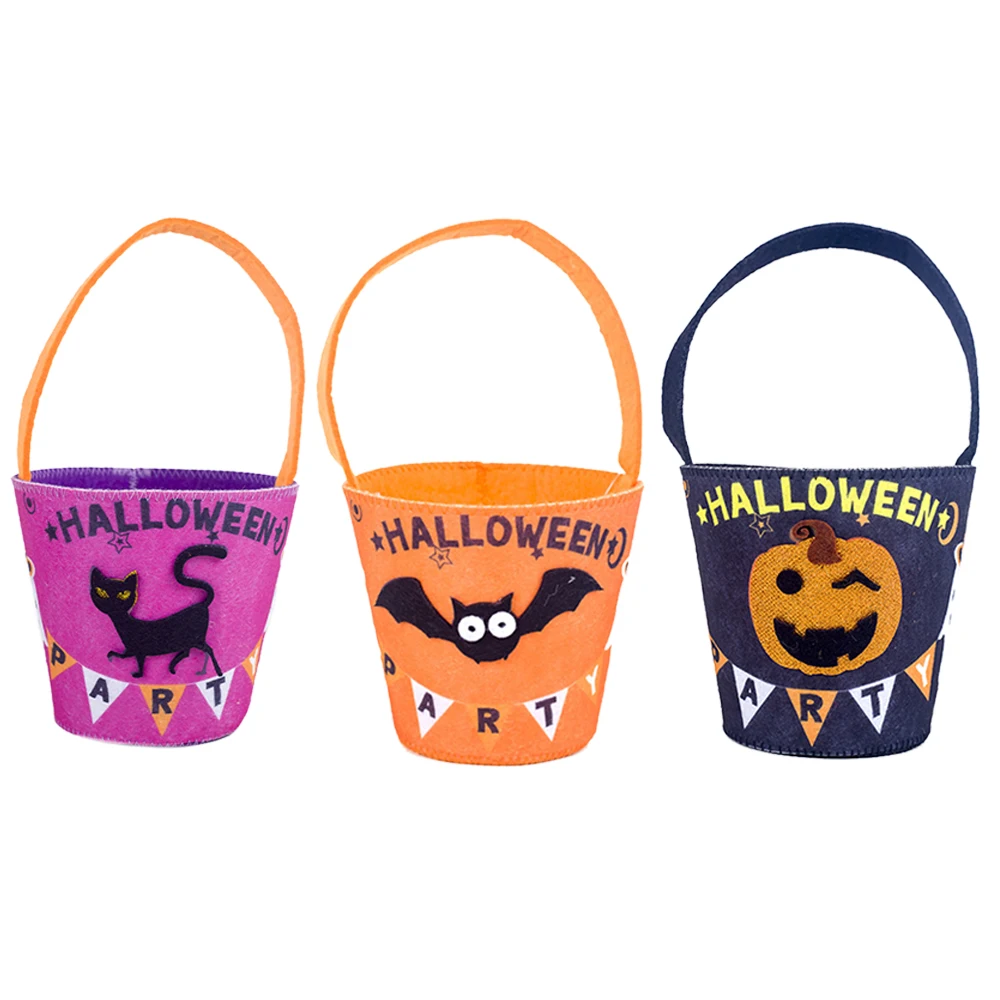 Дети милый Хэллоуин трюк или лечение Портативный конфеты мешок мультфильм