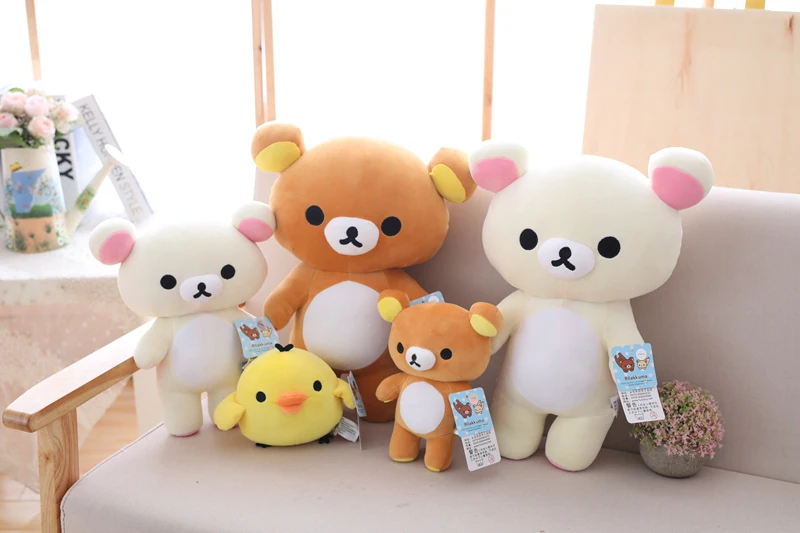 Rilakkuma плюшевые игрушки милые маленькие животные мягкий медведь диван подушка комната украшения подарок на день рождения подходит для детей