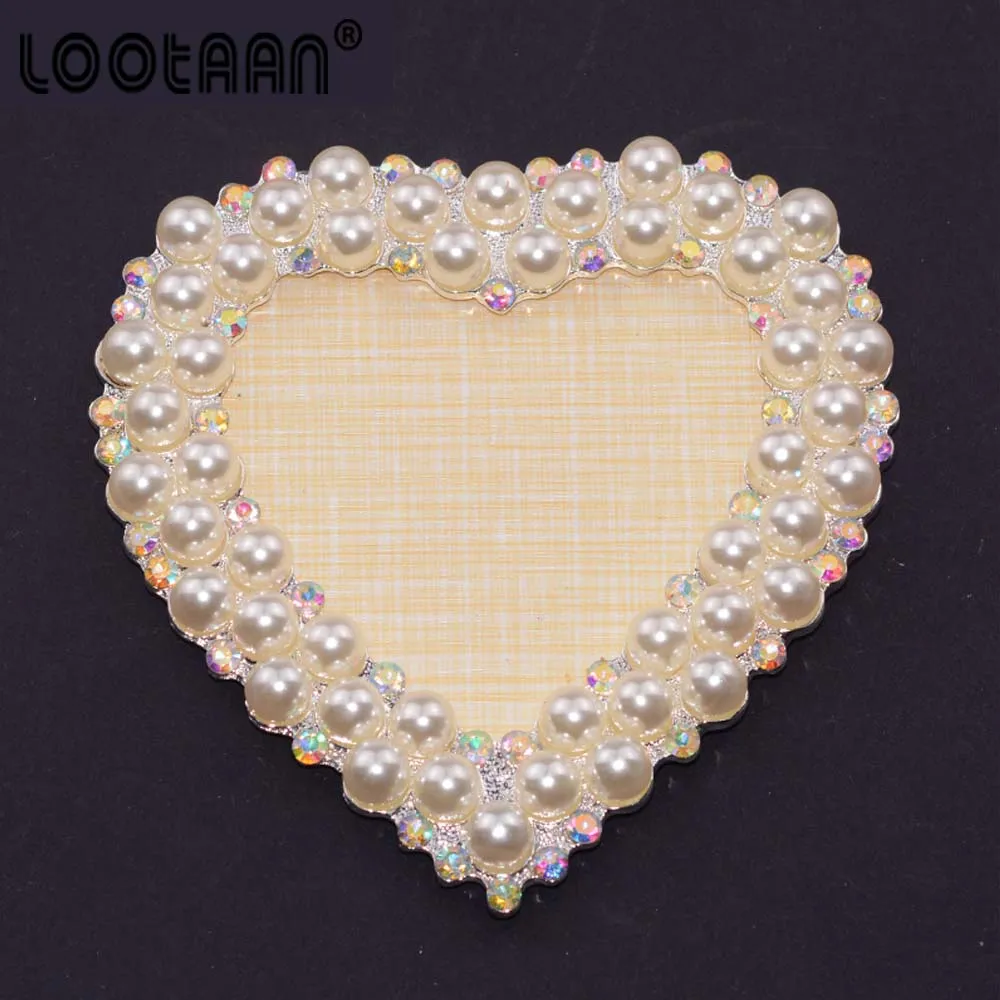 BQAN подставка для ногтей в форме сердца с жемчужинами и искусственными ногтями